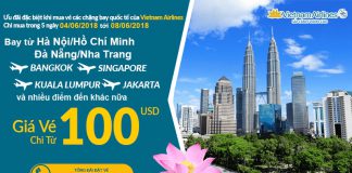 Đặt vé Vietnam Airlines bay quốc tế trong tháng 6, vé khứ hồi chỉ từ 100 USD đã thuế phí Vietnam Airlines KM vé khứ hồi bay quốc tế