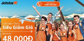 Bay mê say cùng Jetstar du lịch ngay với vé một chiều từ 48.000 Đ. Đặt vé nhanh kẻo hết! Jetstar Pacific mở bán vé một chiều từ 48.000 Đ
