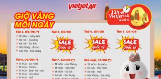Khuyến mãi Vietjet Air bay thả ga với giá 0 đồng Đường bay vé 0 đồng trong chương trình khuyến mãi Vietjet Air