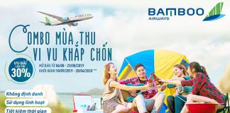 Khuyến mãi Bamboo Airways săn combo mùa thu, giá ưu đãi lên đến 30% Chương trình khuyến mãi mùa thu của Bamboo Airways