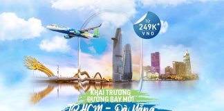 Bamboo Airways khuyến mãi chỉ từ 249k nhân dịp khai trương đường bay Hồ Chí Minh – Đà Nẵng Bamboo Airways khuyến mãi chỉ từ 249k nhân dịp khai trương đường bay Hồ Chí Minh – Đà Nẵng