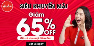 Chào tháng 10 cùng Air Asia với khuyến mãi lên đến 65% Chào tháng 10 cùng Air Asia với khuyến mãi lên đến 65%