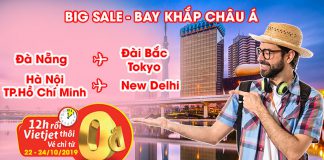 3 ngày vàng khuyến mãi vé 0 đồng từ Vietjet Air 3 ngày vàng khuyến mãi vé 0 đồng từ Vietjet Air