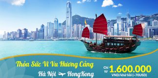 Hôm nay săn khuyến mãi gì từ Vietnam Airlines Thỏa sức vi vu Hong Kong chỉ từ 1.600.000 VND/ Khứ hồi