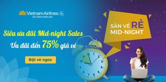 Vietnam Airlines tưng bừng chào đón chương trình Mid-night Sales