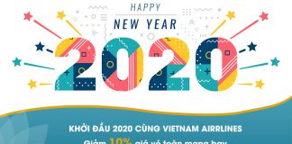 Khởi đầu 2020 cùng Vietnam Airlines với khuyến mãi 10% Khởi đầu 2020 cùng Vietnam Airlines với khuyến mãi 10%
