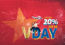 Mừng đại lễ 30/4 – 01/05 Vietravel Airlines khuyến mãi giảm 20% giá vé