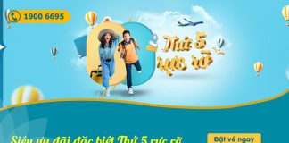 Vietnam Airlines khuyến mãi chỉ từ 498.000 VND thứ 5 rực rỡ Vietnam Airlines khuyến mãi chỉ từ 498.000 VND thứ 5 rực rỡ