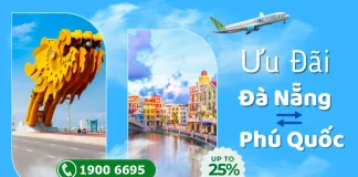 giảm giá sâu giá vé máy bay Bamboo Airways đi Đà Nẵng đi Phú Quốc