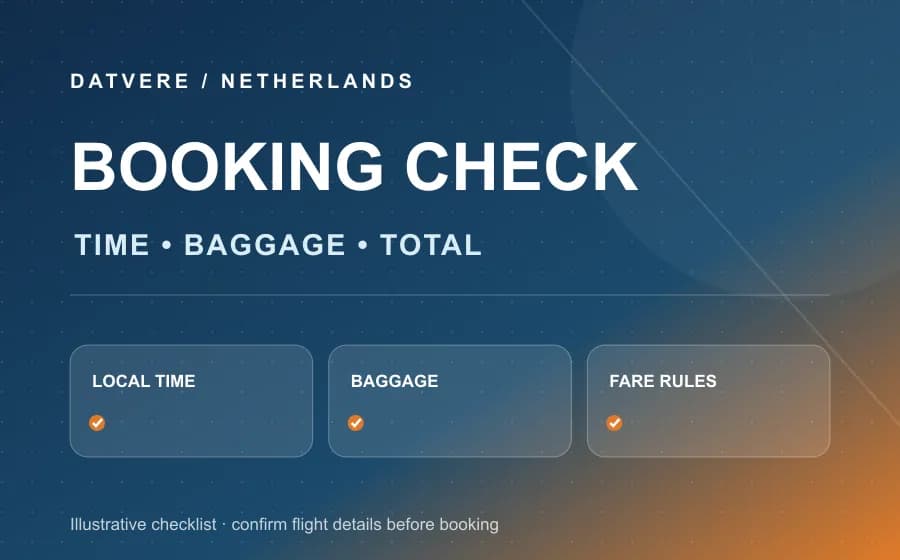 Checklist giờ bay, hành lý và điều kiện giá cho hành trình Amsterdam về Việt Nam