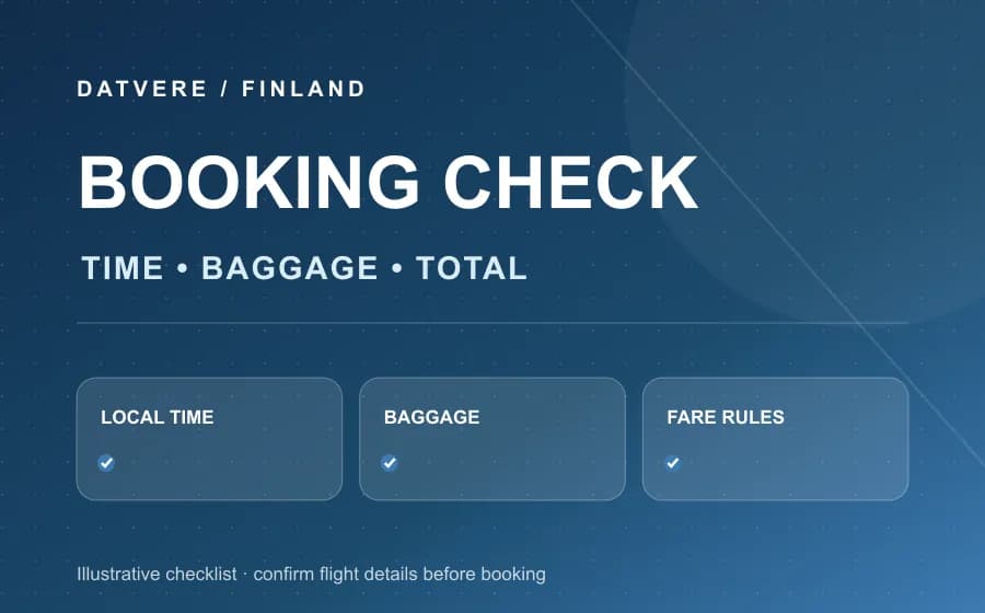 Checklist giờ bay, hành lý và điều kiện giá cho hành trình Helsinki về Việt Nam