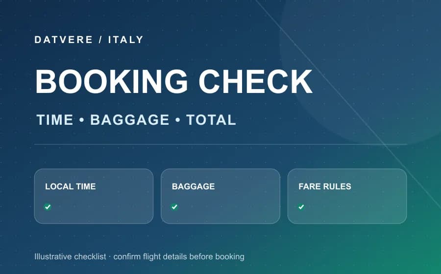 Checklist giờ bay, hành lý và điều kiện giá cho hành trình Rome về Việt Nam