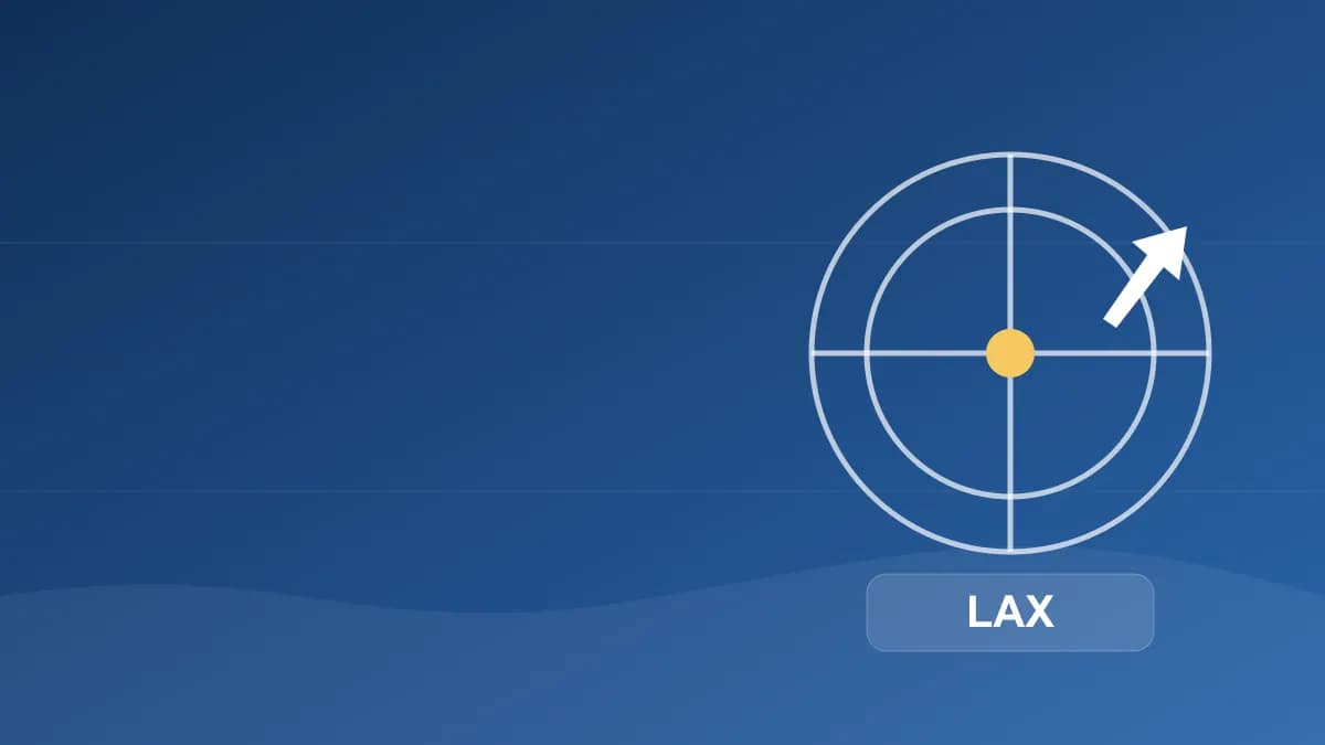 Minh họa sơ đồ hành trình từ sân bay LAX về Los Angeles do Datvere thiết kế