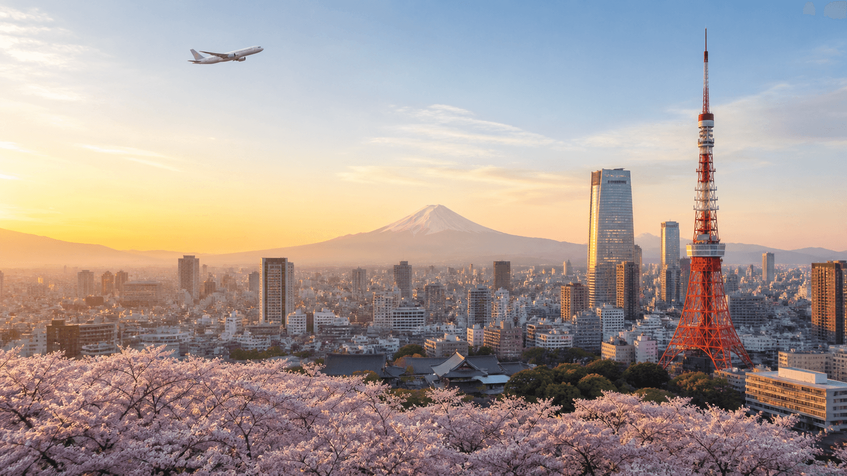 Vé máy bay đi Nhật Bản - Tokyo và núi Phú Sĩ