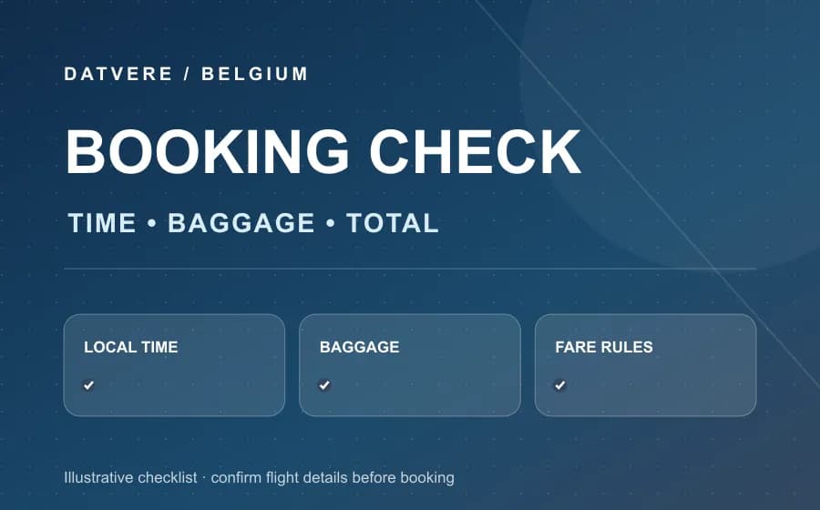 Checklist giờ bay, hành lý và điều kiện giá cho hành trình Brussels về Việt Nam